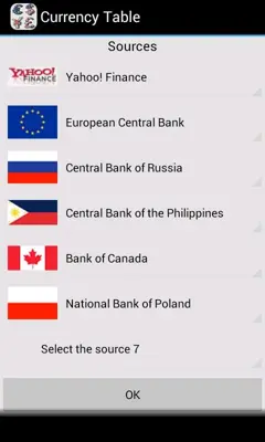 Currency Table android App screenshot 3